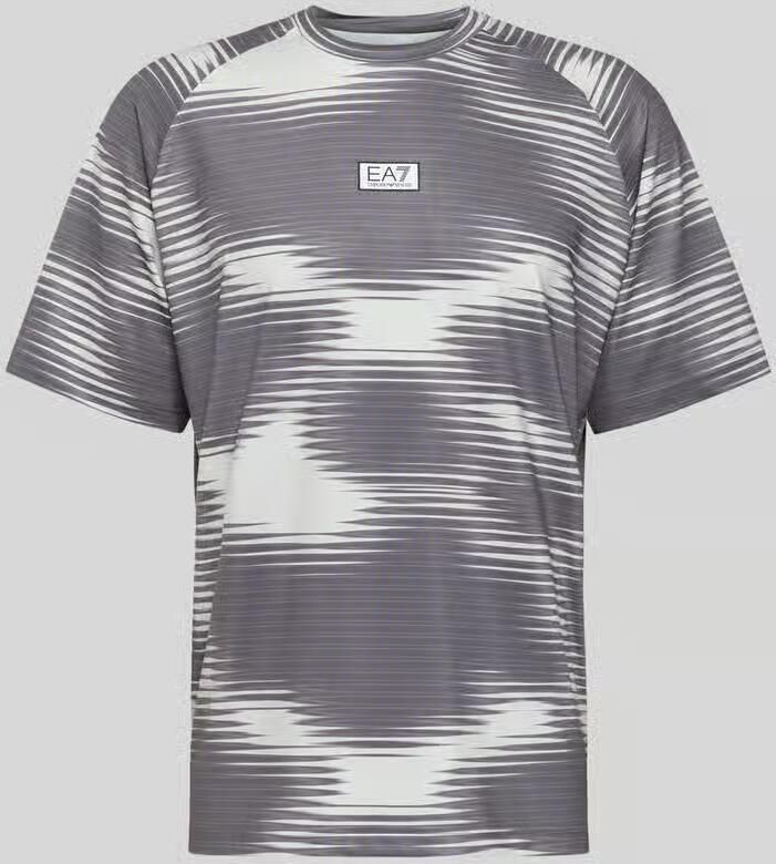 EA7 Emporio Armani Regular fit T-shirt met logo-applicatie
