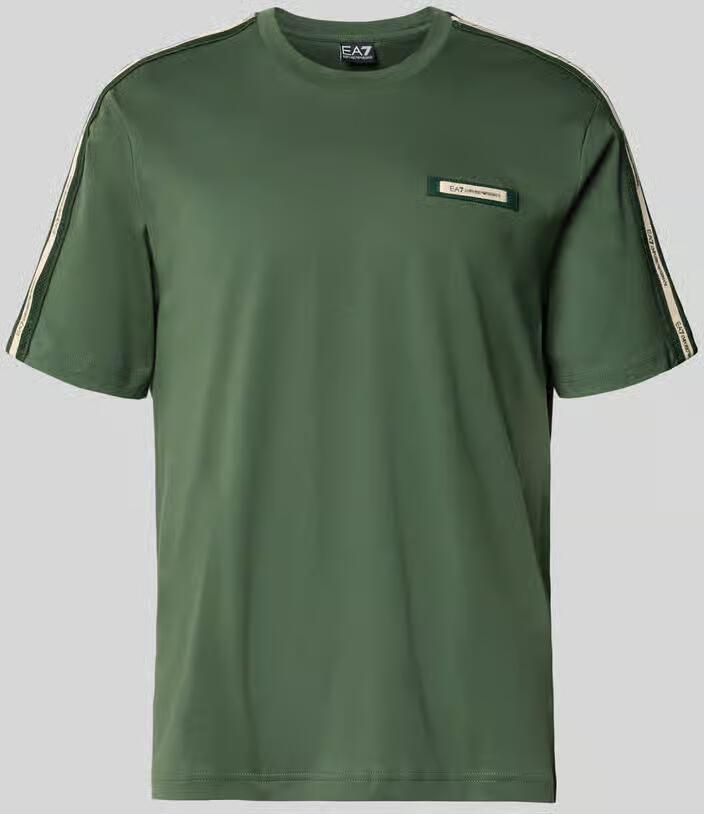 EA7 Emporio Armani Regular Fit T-shirt met logo-patch - Foto 2