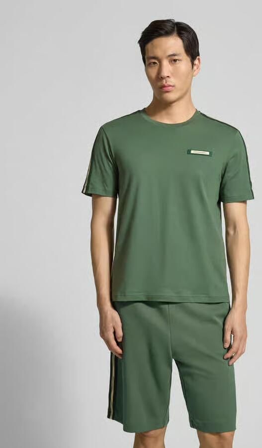 EA7 Emporio Armani Regular Fit T-shirt met logo-patch - Foto 3