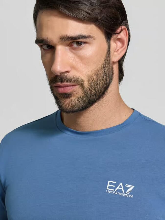 EA7 Emporio Armani Regular fit T-shirt met logoprint - Foto 2