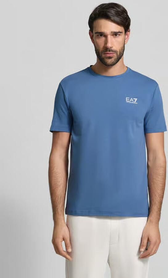 EA7 Emporio Armani Regular fit T-shirt met logoprint - Foto 3