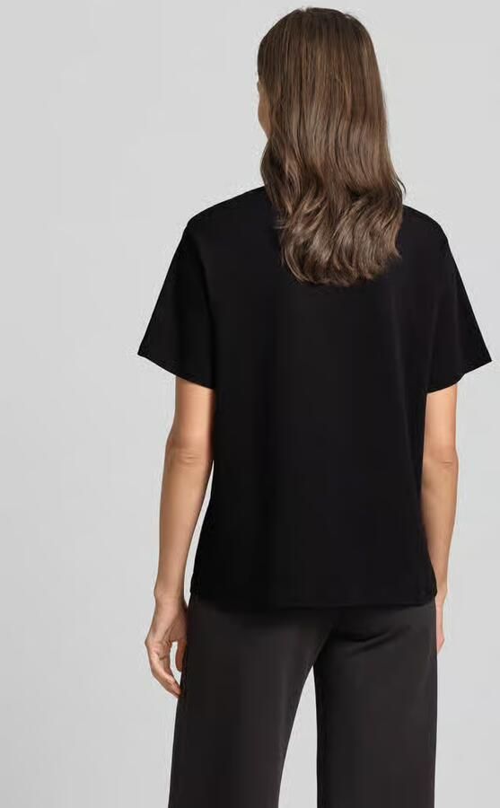 EA7 Emporio Armani Regular fit T-shirt van katoenmix met logo-applicatie
