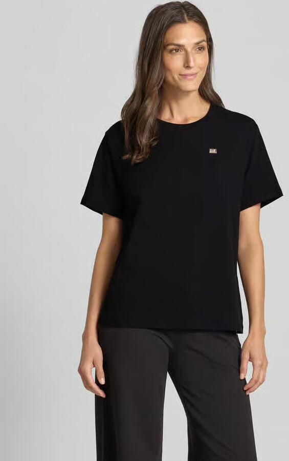 EA7 Emporio Armani Regular fit T-shirt van katoenmix met logo-applicatie - Foto 2