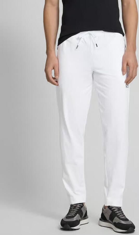EA7 Emporio Armani Relaxed fit trainingsbroek met structuurmotief model 'TENNIS PRO' - Foto 3