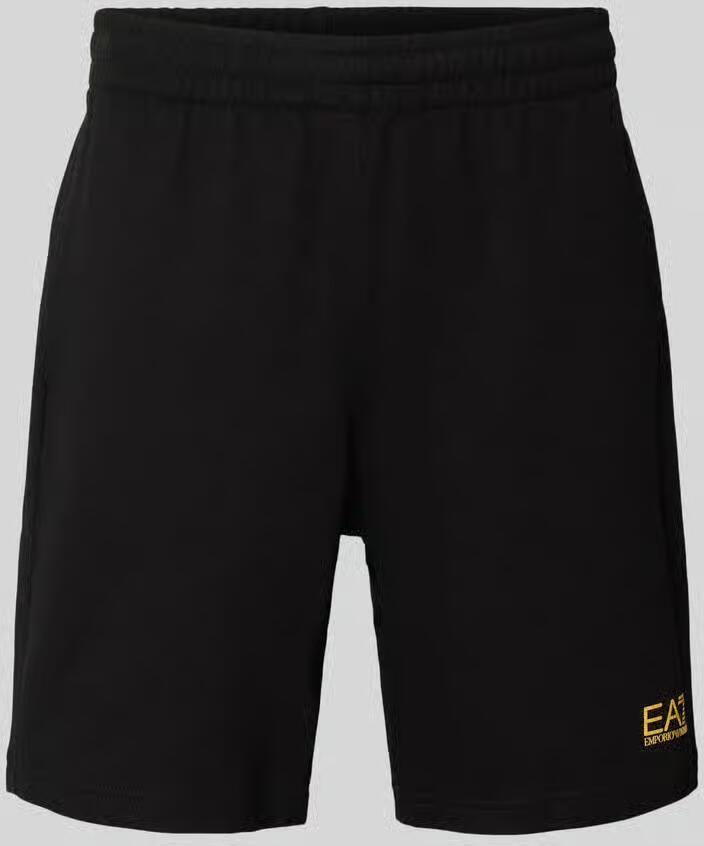 Emporio Armani EA7 Korte Broek Sweatshorts met logo op de benen - Foto 3