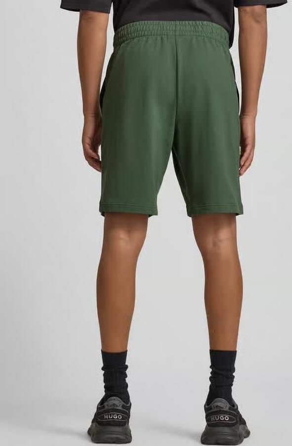EA7 Emporio Armani Short met elastische band en logo
