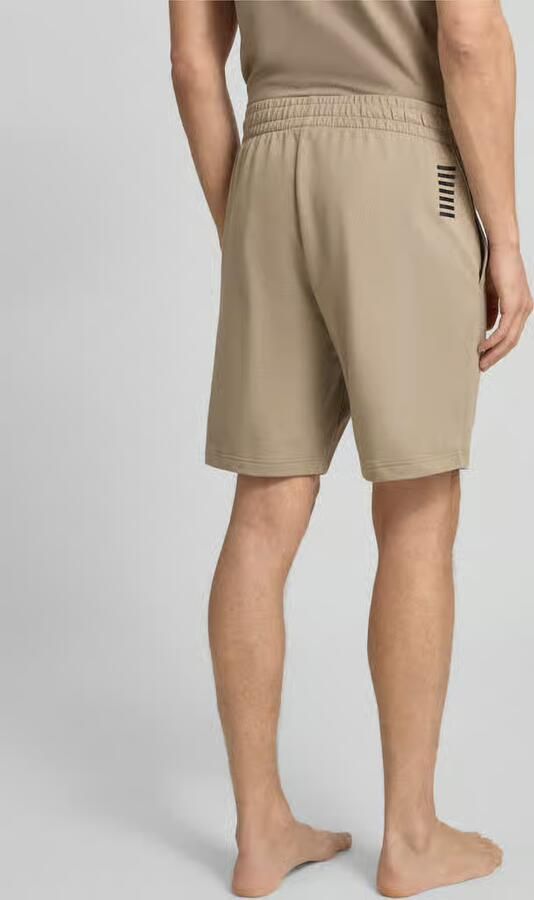 EA7 Emporio Armani Short met elastische band en logo