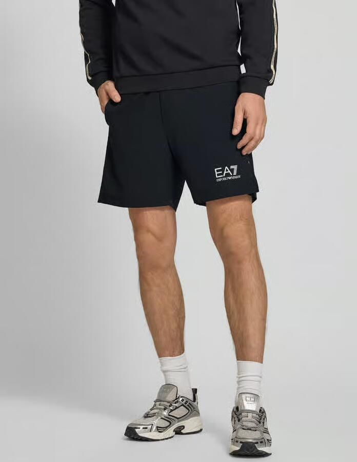 EA7 Emporio Armani Short met logo en elastische band - Foto 3
