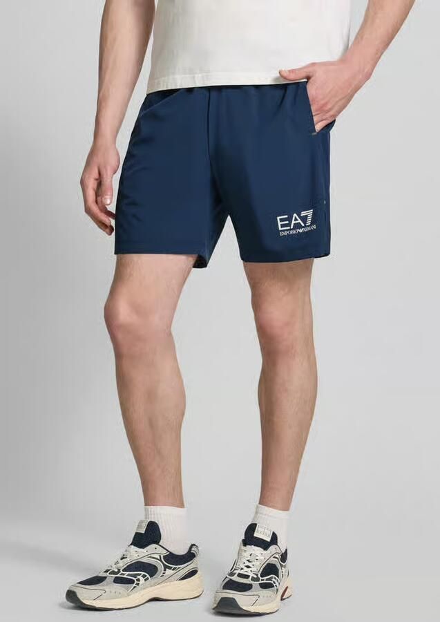 EA7 Emporio Armani Short met logo en elastische band - Foto 3