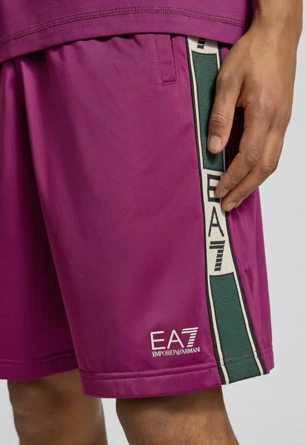 EA7 Emporio Armani Shorts met logo en steekzakken