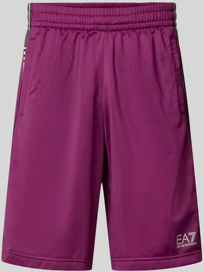 EA7 Emporio Armani Shorts met logo en steekzakken - Foto 2