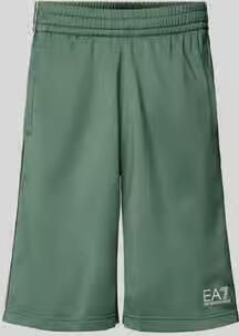 EA7 Emporio Armani Shorts met logo en steekzakken