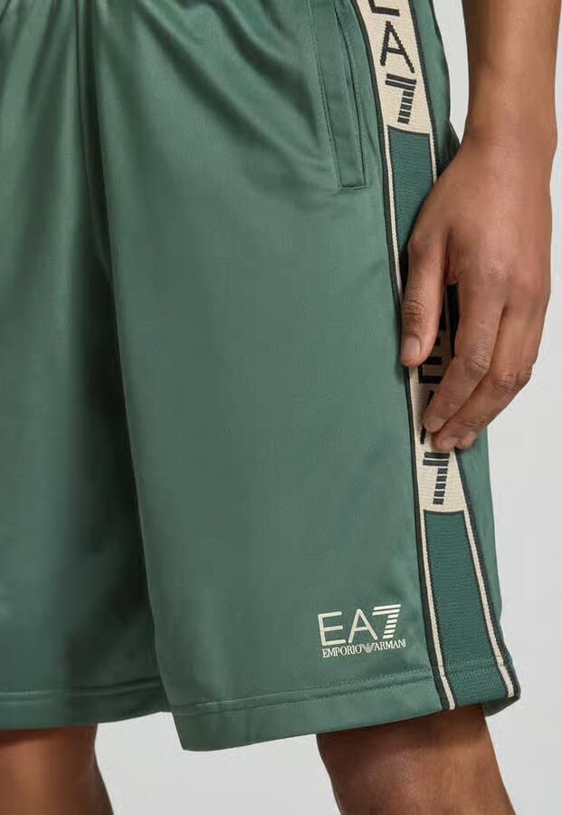 EA7 Emporio Armani Shorts met logo en steekzakken