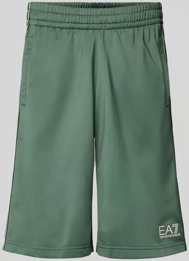 EA7 Emporio Armani Shorts met logo en steekzakken - Foto 2