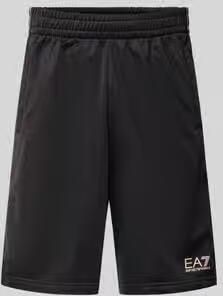 EA7 Emporio Armani Shorts met logo en steekzakken