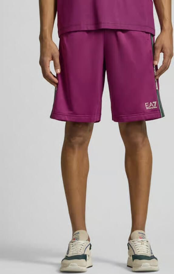 EA7 Emporio Armani Shorts met logo en steekzakken - Foto 2