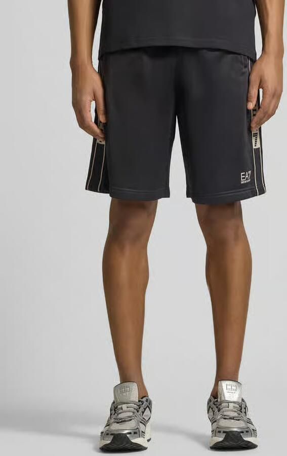 EA7 Emporio Armani Shorts met logo en steekzakken - Foto 2