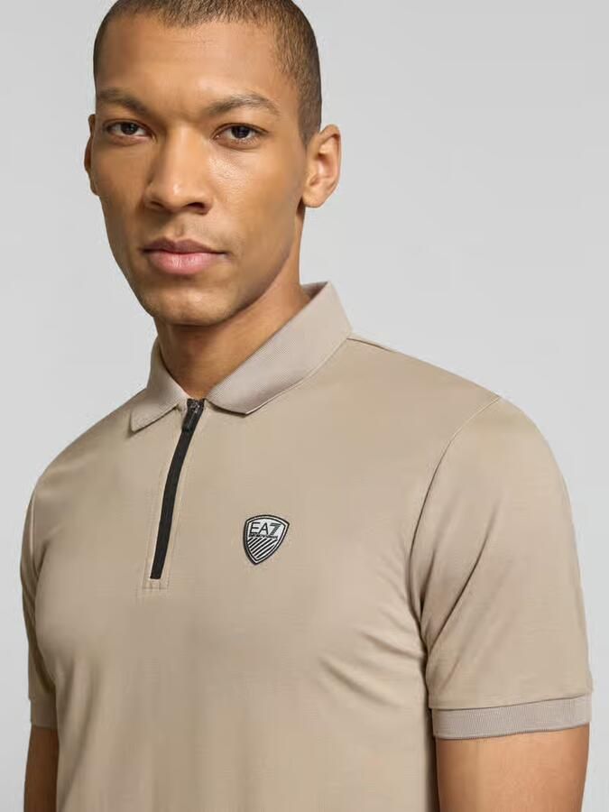 EA7 Emporio Armani Slim fit Poloshirt van Viscosemix - Foto 2