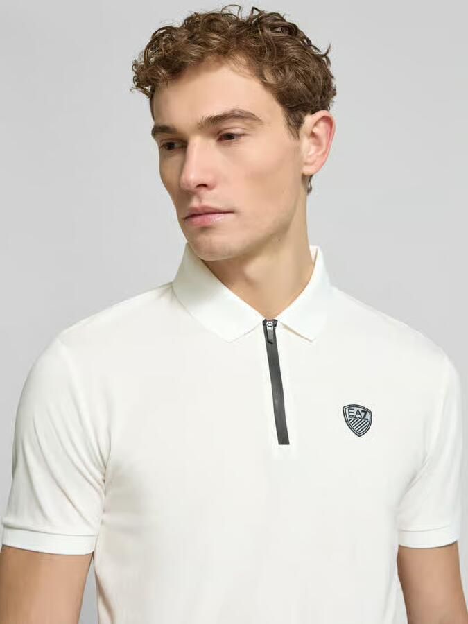EA7 Emporio Armani Slim fit Poloshirt van Viscosemix - Foto 2