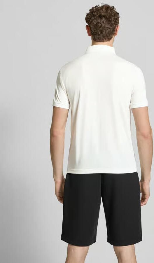 EA7 Emporio Armani Slim fit Poloshirt van Viscosemix