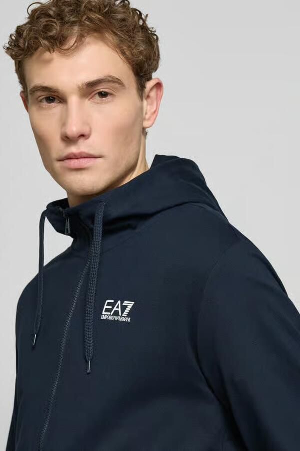 EA7 Emporio Armani Slim fit sweatjack met capuchon - Foto 2