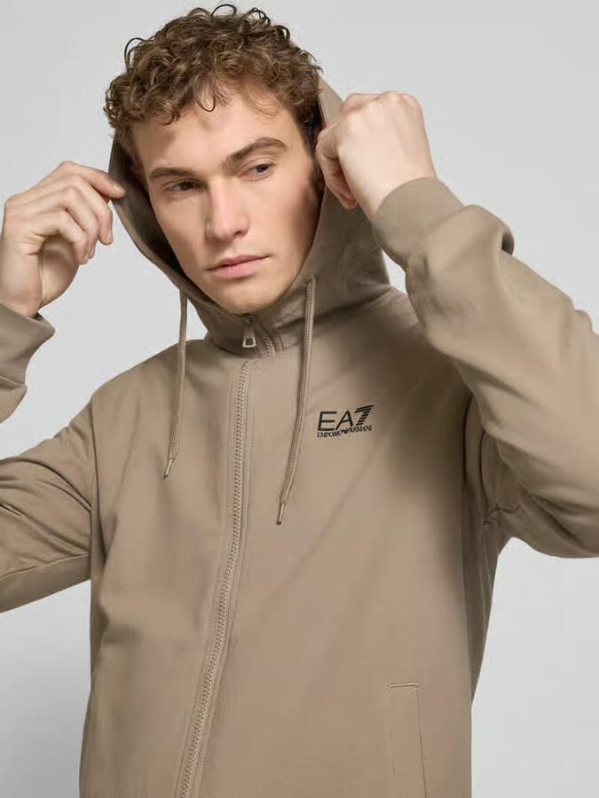 EA7 Emporio Armani Slim fit sweatjack met capuchon - Foto 2