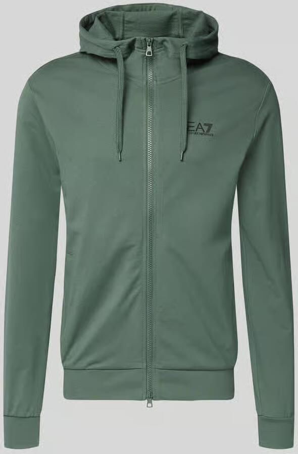 EA7 Emporio Armani Slim fit sweatjack met capuchon - Foto 2