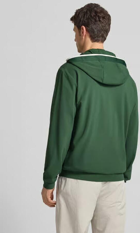 EA7 Emporio Armani Sweatjack met logo en tweewegsritssluiting