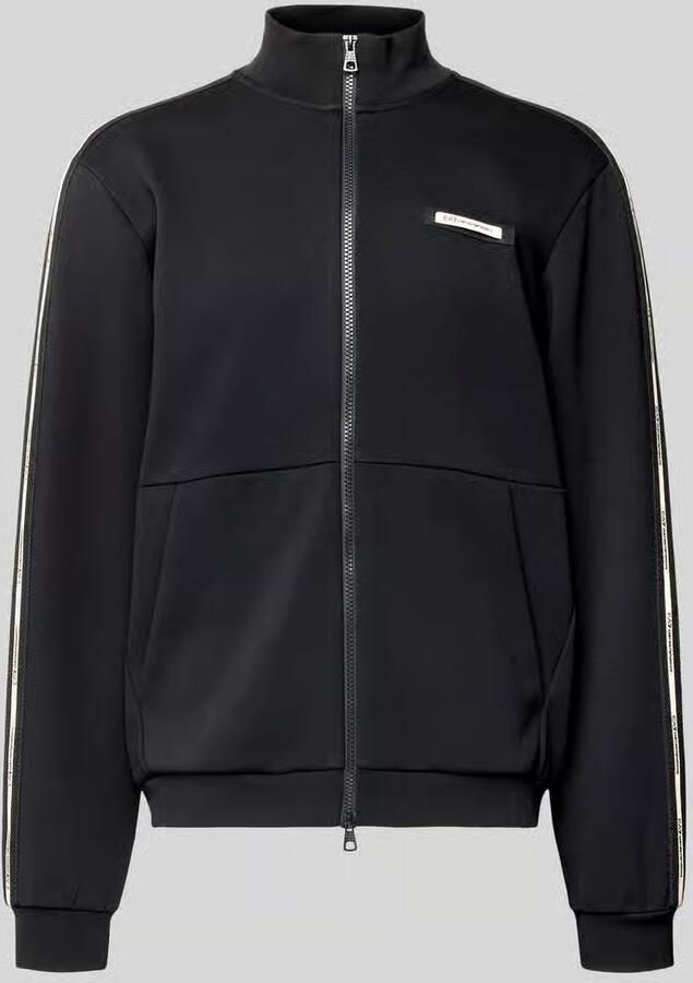 EA7 Emporio Armani Sweatjack met opstaande kraag en tweewegsritssluiting