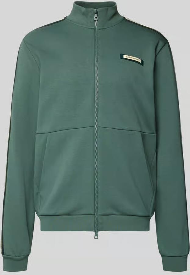EA7 Emporio Armani Sweatjack met opstaande kraag en tweewegsritssluiting