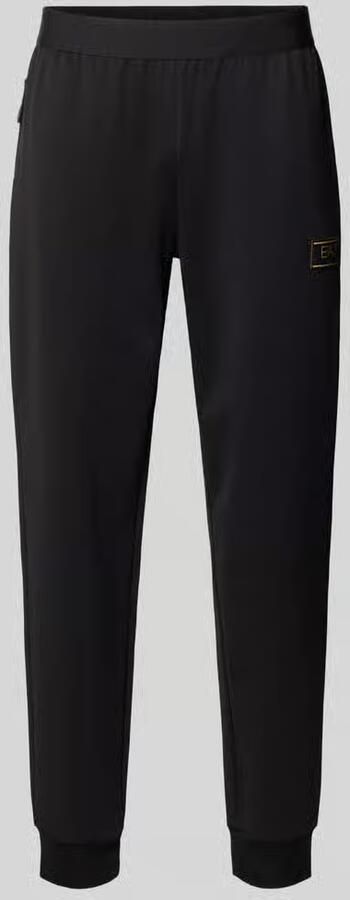 EA7 Emporio Armani Sweatpants met elastische band en Labelpatch