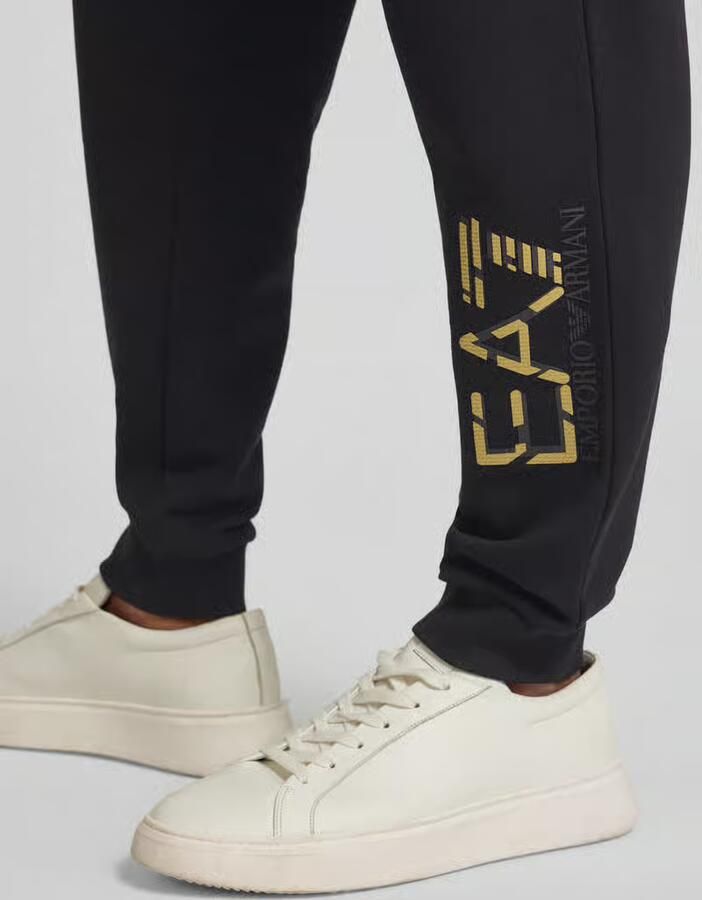 EA7 Emporio Armani Sweatpants met elastische band en labelprint - Foto 2