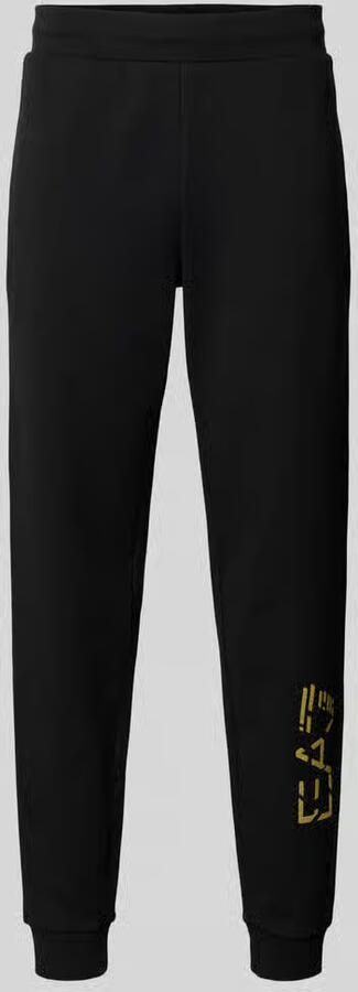 EA7 Emporio Armani Sweatpants met elastische band en labelprint