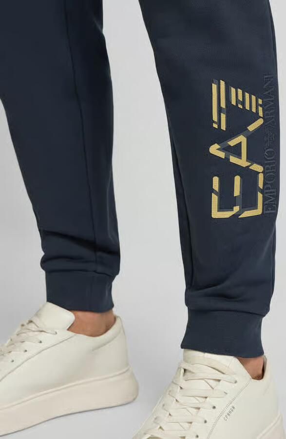 EA7 Emporio Armani Sweatpants met elastische band en labelprint - Foto 2
