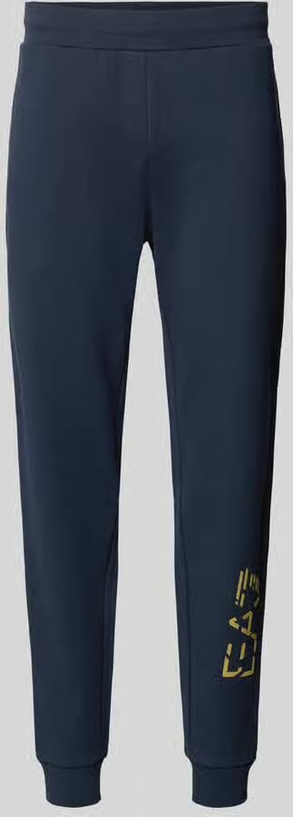 EA7 Emporio Armani Sweatpants met elastische band en labelprint