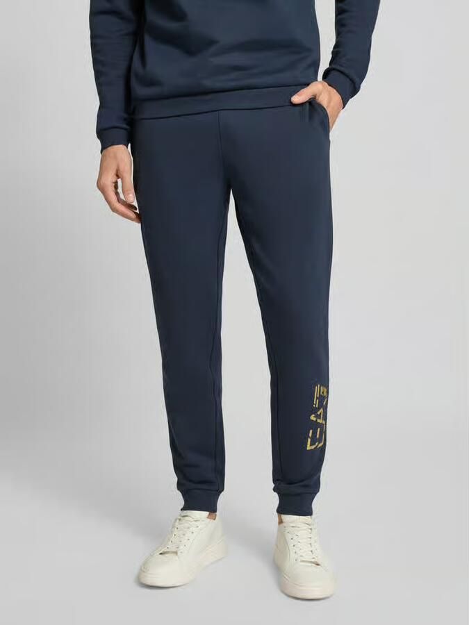 EA7 Emporio Armani Sweatpants met elastische band en Labelprint - Foto 2