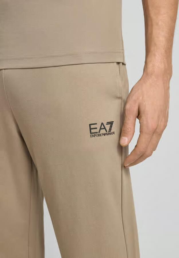 EA7 Emporio Armani Sweatpants met logo en elastische band