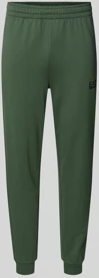 EA7 Emporio Armani Sweatpants met logo en elastische band