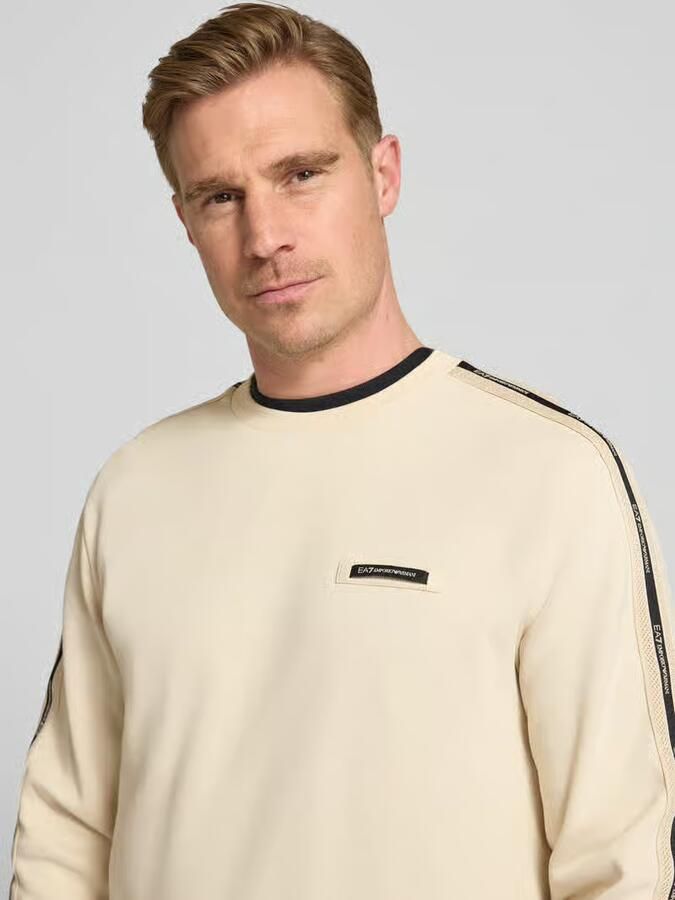 EA7 Emporio Armani sweatshirt met label-details en ronde hals