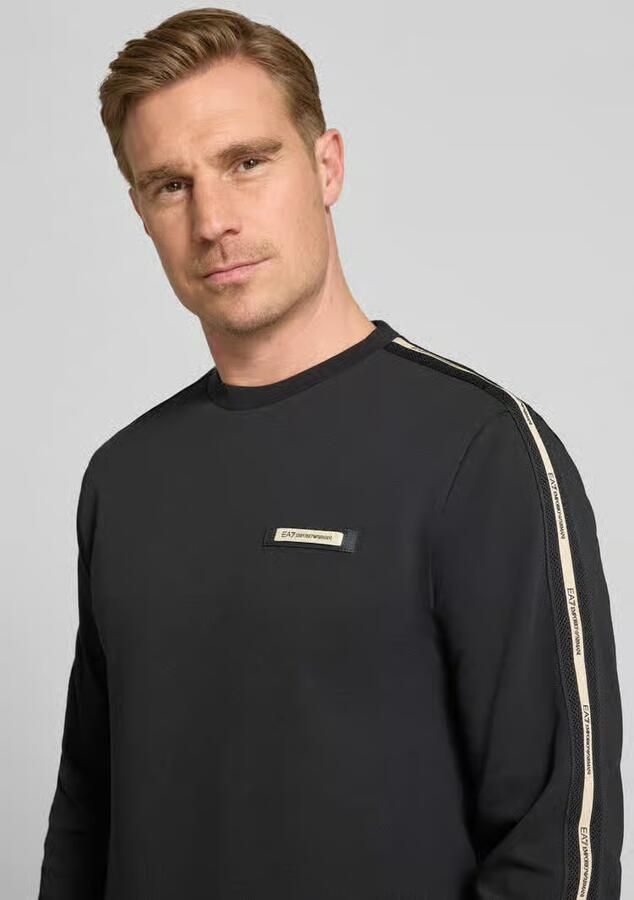 EA7 Emporio Armani sweatshirt met label-details en ronde hals