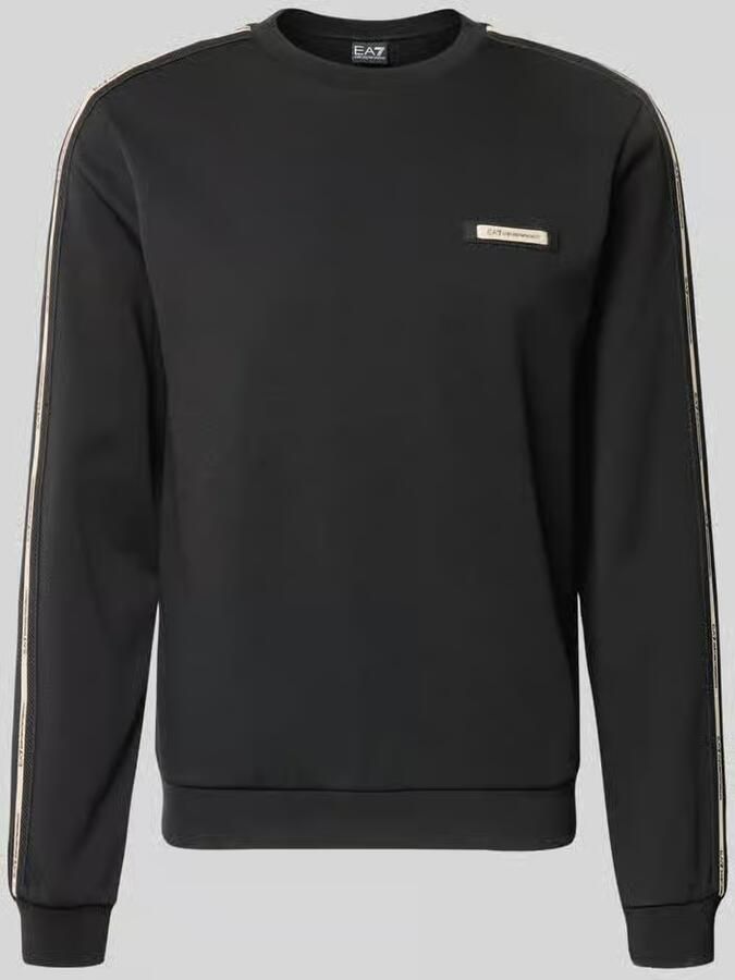 EA7 Emporio Armani sweatshirt met label-details en ronde hals - Foto 2