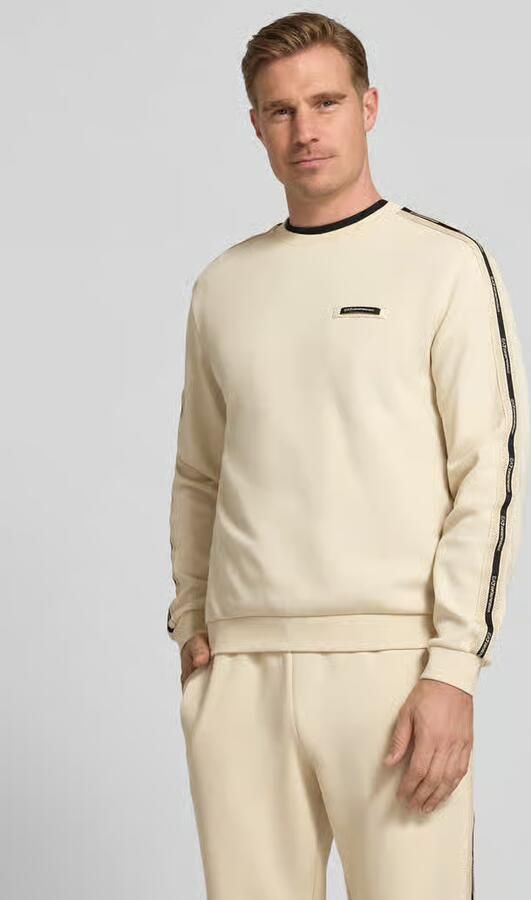 EA7 Emporio Armani sweatshirt met label-details en ronde hals - Foto 4