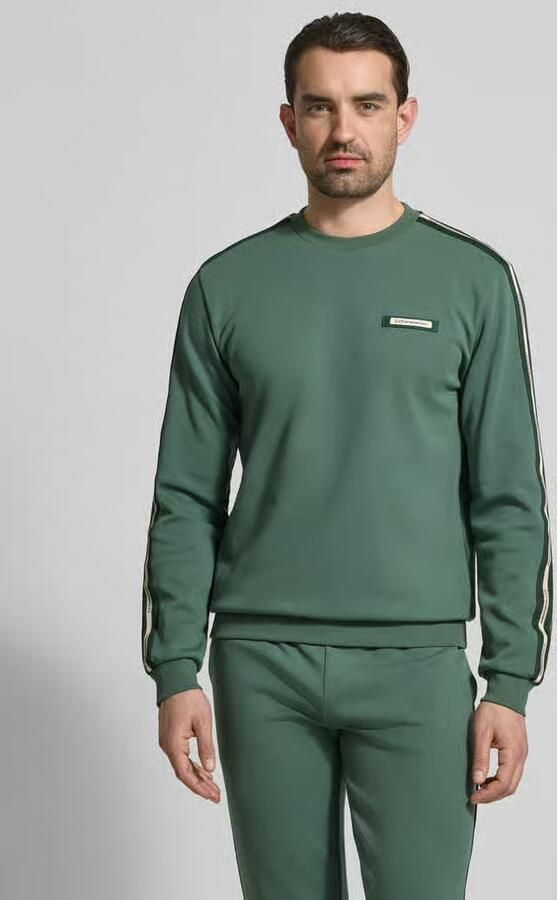 EA7 Emporio Armani sweatshirt met label-details en ronde hals - Foto 4
