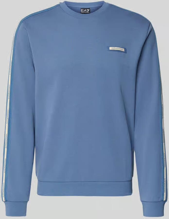 EA7 Emporio Armani sweatshirt met labelpatch en ronde hals - Foto 2