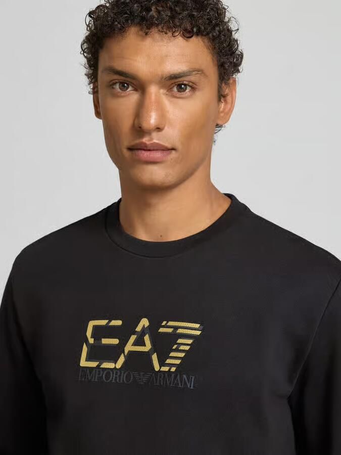EA7 Emporio Armani Sweatshirt met logo en ronde hals - Foto 2