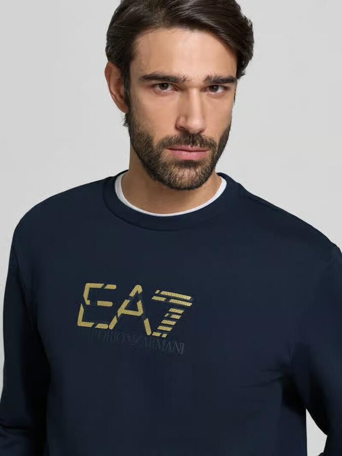 EA7 Emporio Armani Sweatshirt met logo en ronde hals - Foto 2