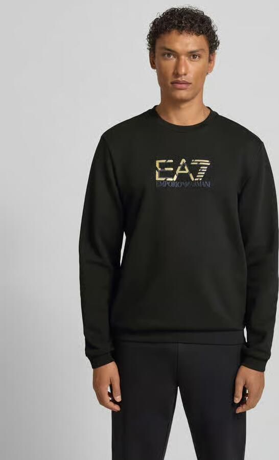 EA7 Emporio Armani sweatshirt met Logo en Ronde hals - Foto 2