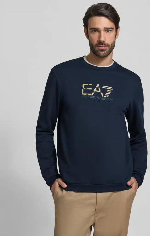 EA7 Emporio Armani sweatshirt met Logo en Ronde hals - Foto 4