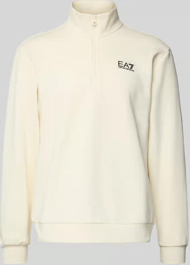 EA7 Emporio Armani Sweatshirt met opstaande kraag en ritssluiting