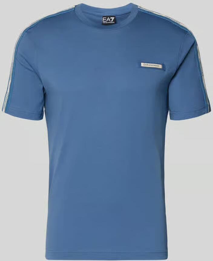 EA7 Emporio Armani t-shirt met labelpatch en ronde hals - Foto 2